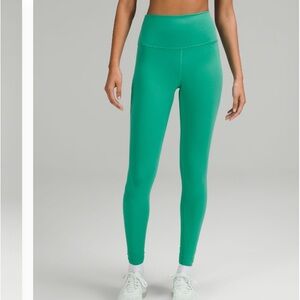 Lululemon Wunder Train High-Rise Tight 28” in Maldives Green